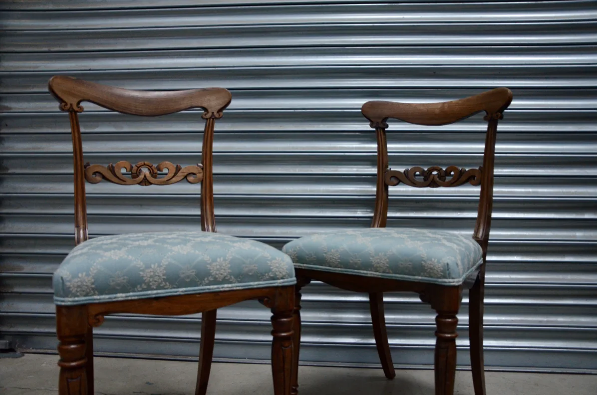 Wooden Backed Dining Chairs